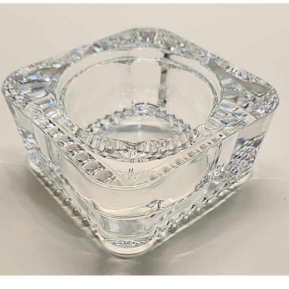 Vtg CRISTAL D'ARQUES Square Lead Crystal Dish Marked France - Picture 5 of 7